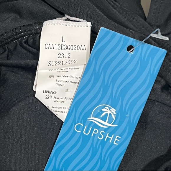 Cupshe Women’s Black Side Cut Out Swimsuit - Picture 11 of 12